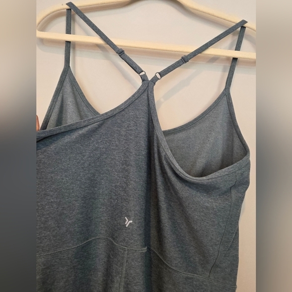 Old Navy Active Women's Size XL Cloud+ Racerback Bodysuit 6" Inseam Blue Green - Picture 6 of 11